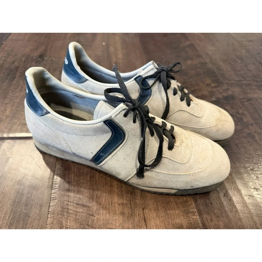 Mens New Gray Suede Sneakers By Knapp Size 10‎ Vibram Soles
